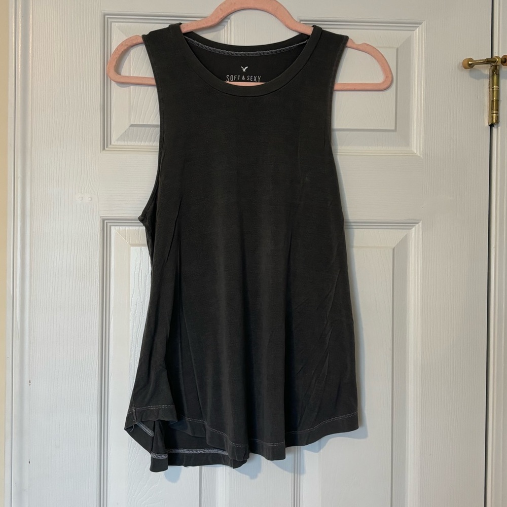 Old-School AE Soft & Sexy Tank | XS | Dark Grey